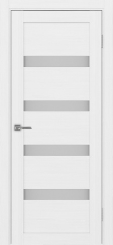 Полотно Турин 505 белый лёд Цвет Белый лёд Размер 800х2000мм Покрытие Экошпон Стекло Матовое