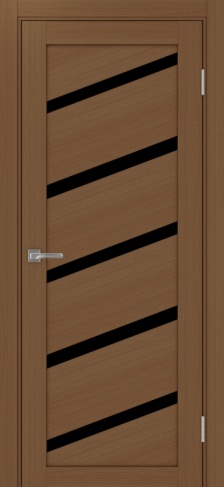 Полотно Турин 506 У орех Размер 600х2000мм Покрытие Экошпон Стекло Черное