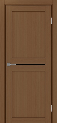 Полотно Турин 520.121 орех Размер 600х2000мм Покрытие Экошпон Стекло Черное