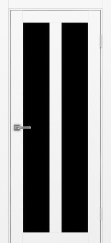 Полотно Турин  521.22 белый снежный Размер 800х2000мм Покрытие Экошпон Стекло Черное