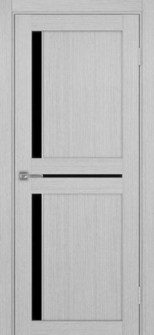 Полотно Турин  523.221АПП SC дуб серый Размер 700х2000мм Покрытие Экошпон Стекло Черное