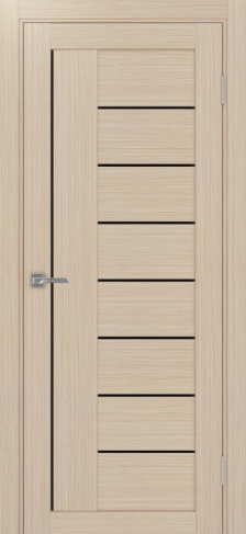 Полотно Турин  524 дуб белёный Размер 700х2000мм Покрытие Экошпон Стекло Черное