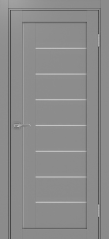 Полотно Турин  524 мателюкс серый Цвет Серый Размер 800х2000мм Покрытие Экошпон Стекло Матовое