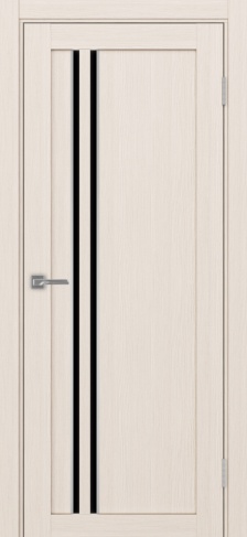 Полотно Турин  525АПС SC ясень перламутровый Размер 800х2000мм Покрытие Экошпон Стекло Черное