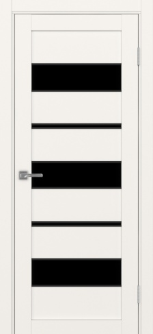 Полотно Турин 526АПП max SB лакобель чёрный бежевый Цвет Бежевый Размер 600х2000мм Покрытие Экошпон Стекло Черное