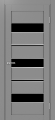 Полотно Турин 526АПП max лакобель чёрный серый Цвет Серый Размер 700х2000мм Покрытие Экошпон Стекло Черное