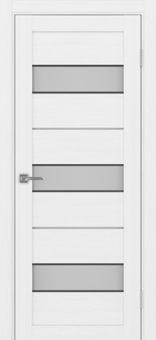 Полотно Турин  526АПС SB белый лёд Цвет Белый лёд Размер 800х2000мм Покрытие Экошпон Стекло Матовое