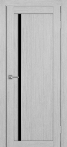 Полотно Турин  527АПС дуб серый Цвет Дуб серый Размер 700х2000мм Покрытие Экошпон Стекло Черное