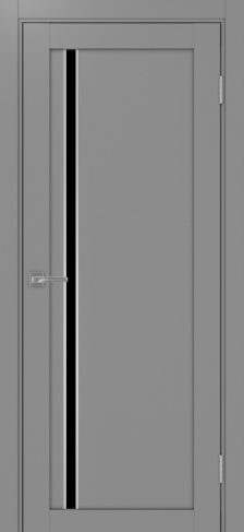 Полотно Турин  527АПС серый Цвет Серый Размер 800х2000мм Покрытие Экошпон Стекло Черное