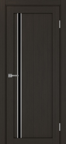 Полотно Турин  527АПС венге Цвет Венге Размер 800х2000мм Покрытие Экошпон Стекло Черное