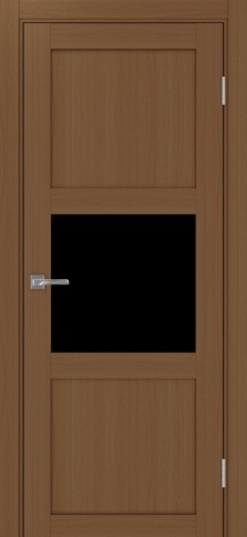 Полотно Турин 530.121 орех Цвет Орех Размер 800х2000мм Покрытие Экошпон Стекло Черное