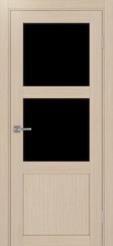 Полотно Турин  530.221 дуб белёный Цвет Дуб белёный Размер 800х2000мм Покрытие Экошпон Стекло Черное