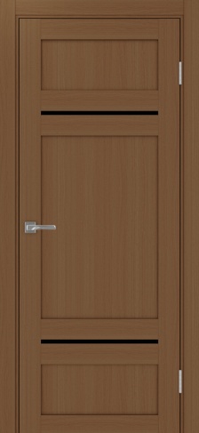 Полотно Турин  532.12121 орех Цвет Орех Размер 600х2000мм Покрытие Экошпон Стекло Черное