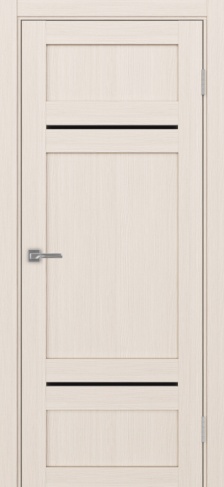 Полотно Турин  532.12121 ясень перламутровый Цвет Ясень перламутр Размер 700х2000мм Покрытие Экошпон Стекло Черное