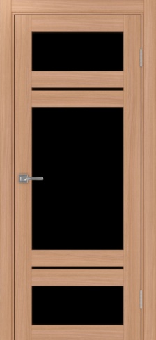 Полотно Турин  532.22222 ясень тёмный Цвет Ясень тёмный Размер 800х2000мм Покрытие Экошпон Стекло Черное