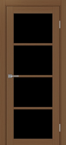 Полотно Турин 540 орех Цвет Орех Размер 600х2000мм Покрытие Экошпон Стекло Черное