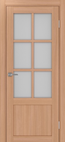 Полотно Турин 541ПФ.21 мателюкс ясень тёмный Цвет Ясень тёмный Размер 800х2000мм Покрытие Экошпон Стекло Матовое