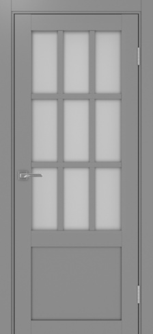 Полотно Турин 542ПФ.21 мателюкс серый Цвет Серый Размер 600х2000мм Покрытие Экошпон Стекло Матовое