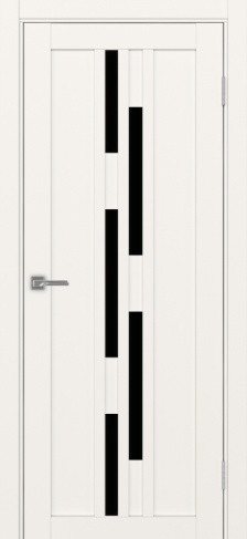 Полотно Турин 551 бежевый Цвет Бежевый Размер 700х2000мм Покрытие Экошпон Стекло Черное