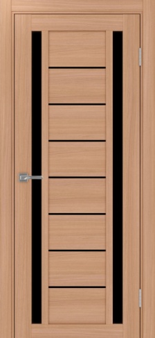 Полотно Турин 558 ясень тёмный Цвет Ясень тёмный Размер 800х2000мм Покрытие Экошпон Стекло Черное