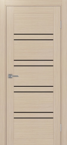 Полотно Турин 560 дуб белёный Цвет Дуб белёный Размер 800х2000мм Покрытие Экошпон Стекло Черное