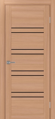 Полотно Турин 560 ясень тёмный Цвет Ясень тёмный Размер 800х2000мм Покрытие Экошпон Стекло Черное