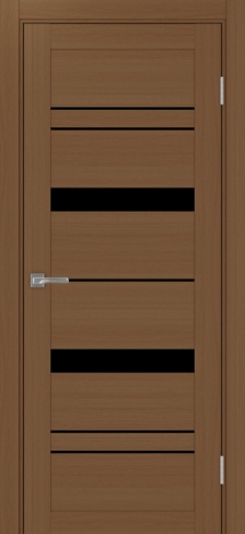 Полотно Турин 562 орех Цвет Орех Размер 600х2000мм Покрытие Экошпон Стекло Черное