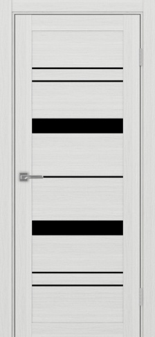 Полотно Турин 562 ясень серебристый Цвет Ясень серебристый Размер 700х2000мм Покрытие Экошпон Стекло Черное