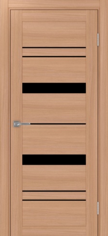 Полотно Турин 562 ясень тёмный Цвет Ясень тёмный Размер 600х2000мм Покрытие Экошпон Стекло Черное